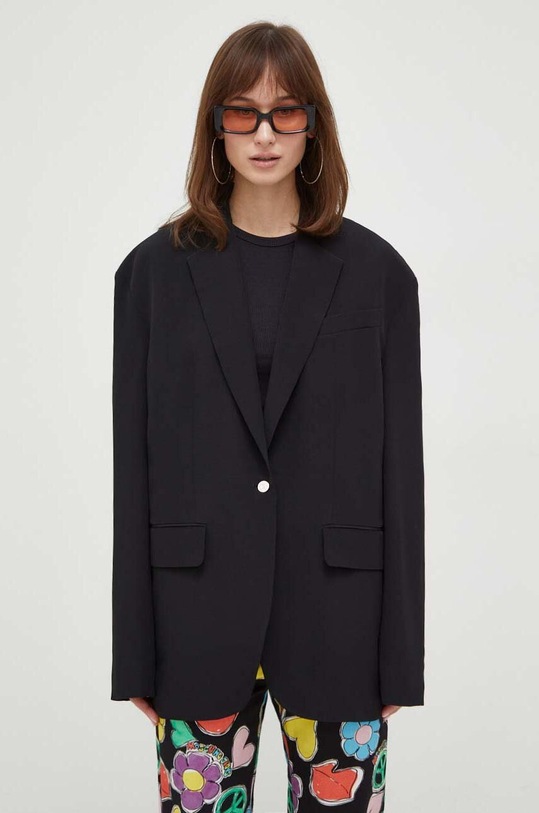 Moschino Jeans marynarka tkanina czarny 0514.3224
