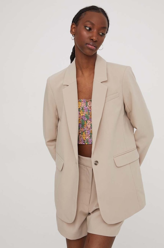 Abercrombie & Fitch marynarka tkanina beżowy KI144.4046.410