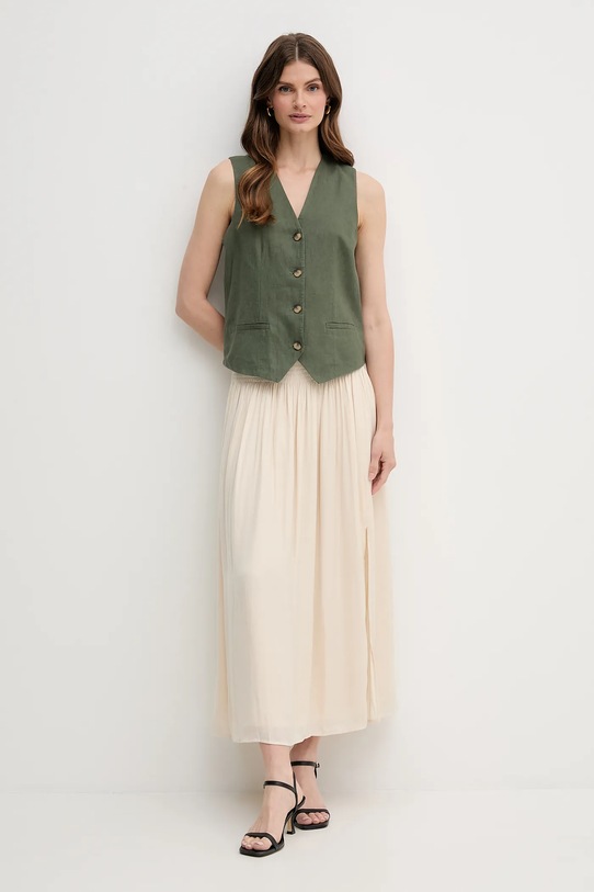 United Colors of Benetton vestă de in 2AGHDJ00G verde AW25