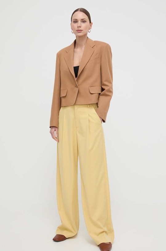 Weekend Max Mara sacou din amestec de in 2415041062600 maro SS24