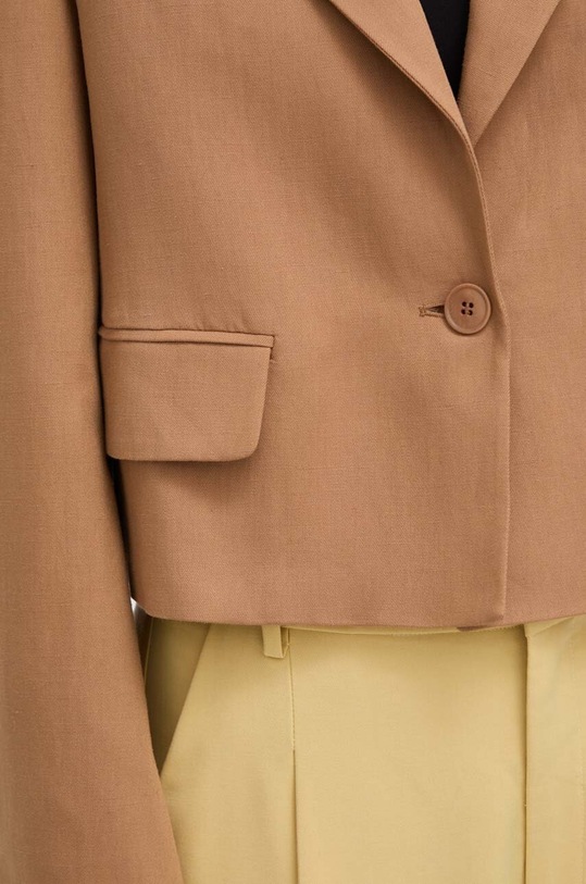 Weekend Max Mara sacou din amestec de in 2415041062600 maro