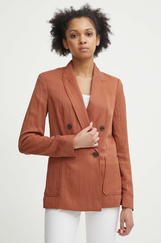 Піджак United Colors of Benetton з підкладкою коричневий 27OZDW025