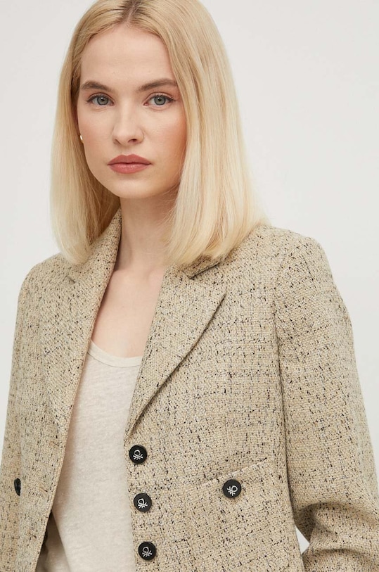 United Colors of Benetton marynarka beżowy 2OJZDW01A
