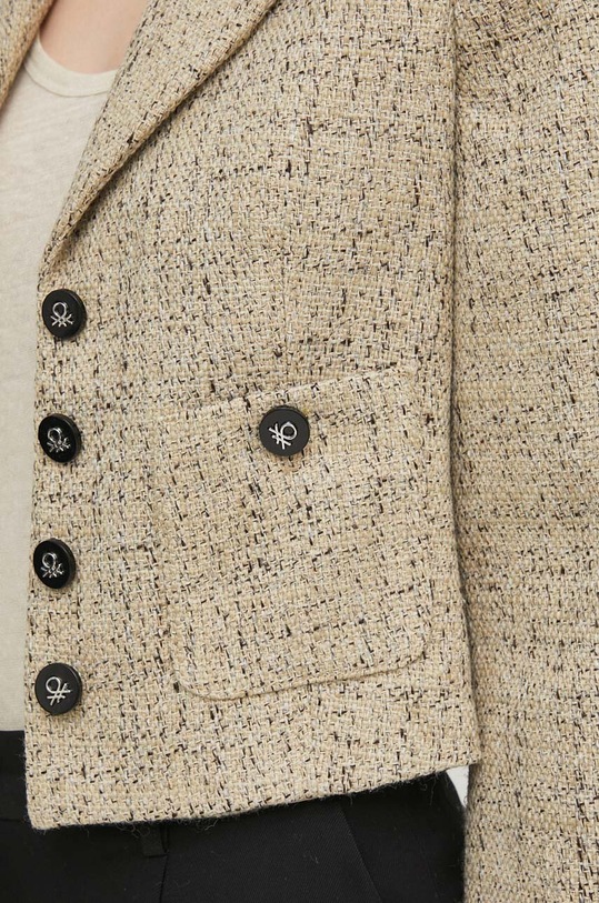 United Colors of Benetton marynarka 2OJZDW01A beżowy