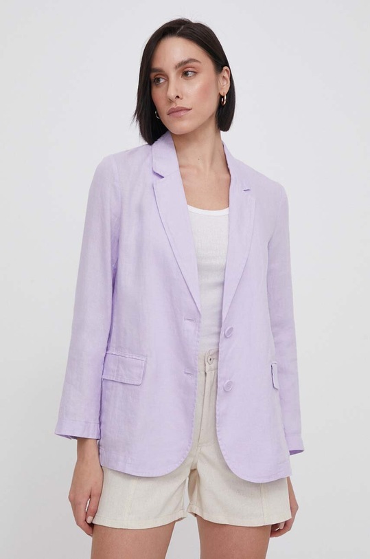 United Colors of Benetton egysoros női vászon szövet lila 2AGHDW00R