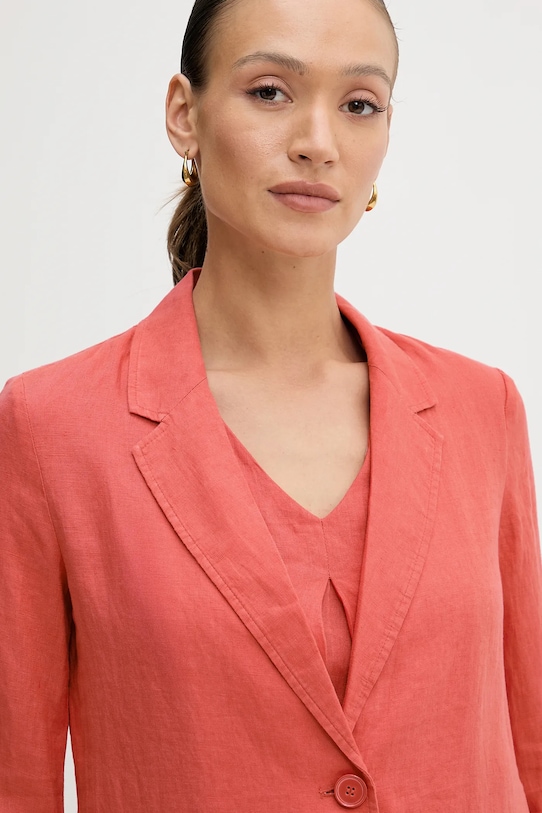 Plátěné sako United Colors of Benetton růžová 2AGHDW00R