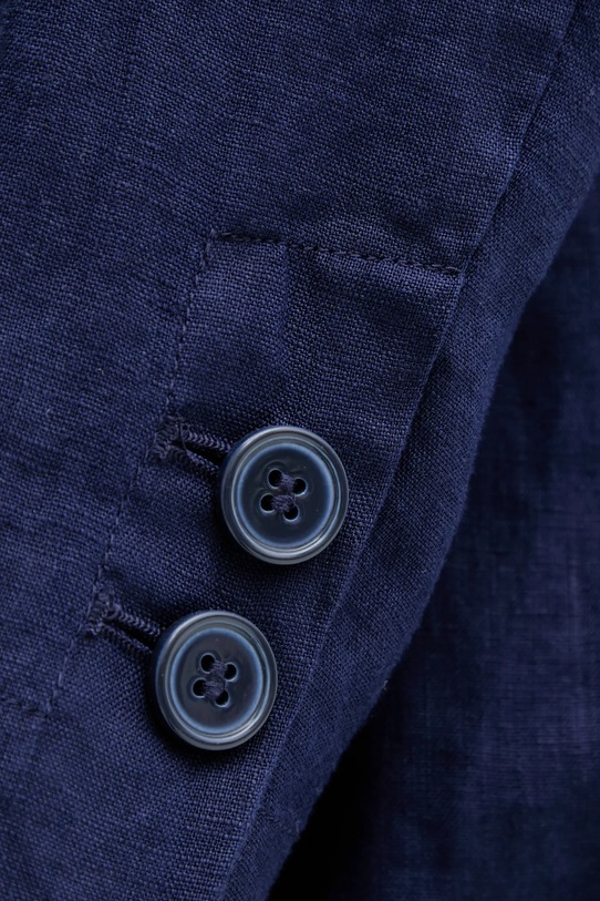 United Colors of Benetton len blézer 2AGHDW00R sötétkék