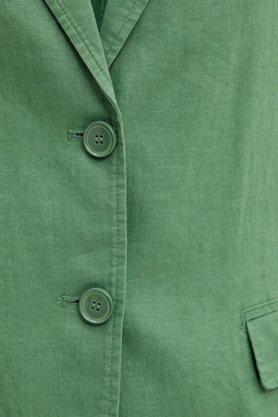 Льняний жакет United Colors of Benetton 2AGHDW00R зелений