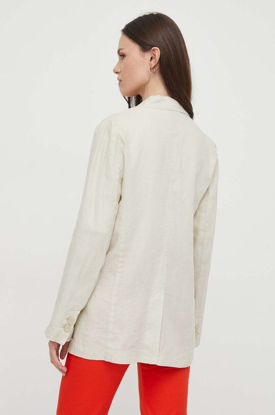 Одяг Льняний жакет United Colors of Benetton 2AGHDW00R бежевий