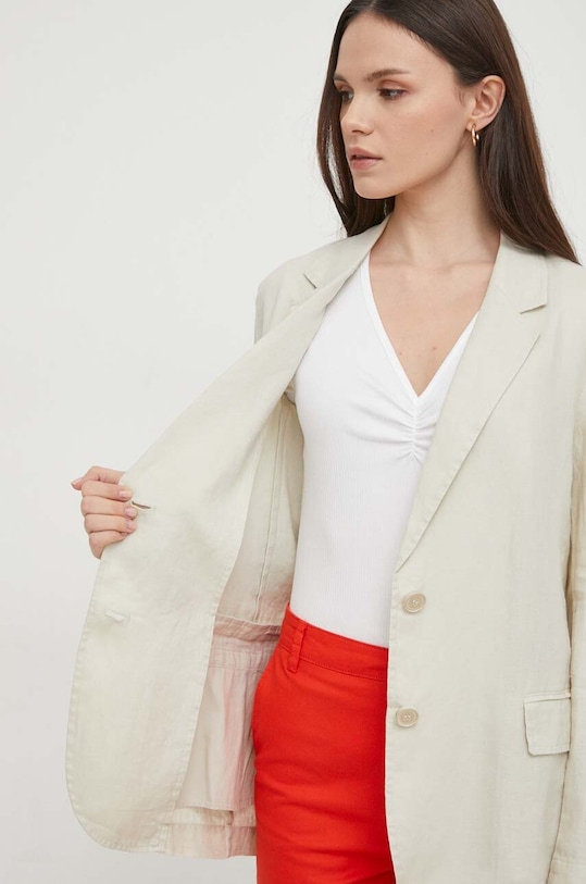 Льняной жакет United Colors of Benetton 2AGHDW00R