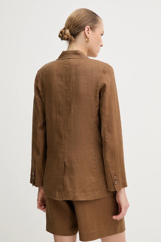 Oblečení Plátěné sako United Colors of Benetton 2AGHDW00R hnědá