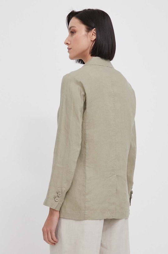 Odzież United Colors of Benetton marynarka lniana 2AGHDW00R zielony