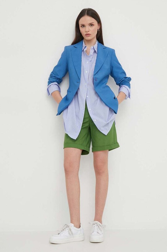 Піджак United Colors of Benetton 2YFWDW01X блакитний SS24