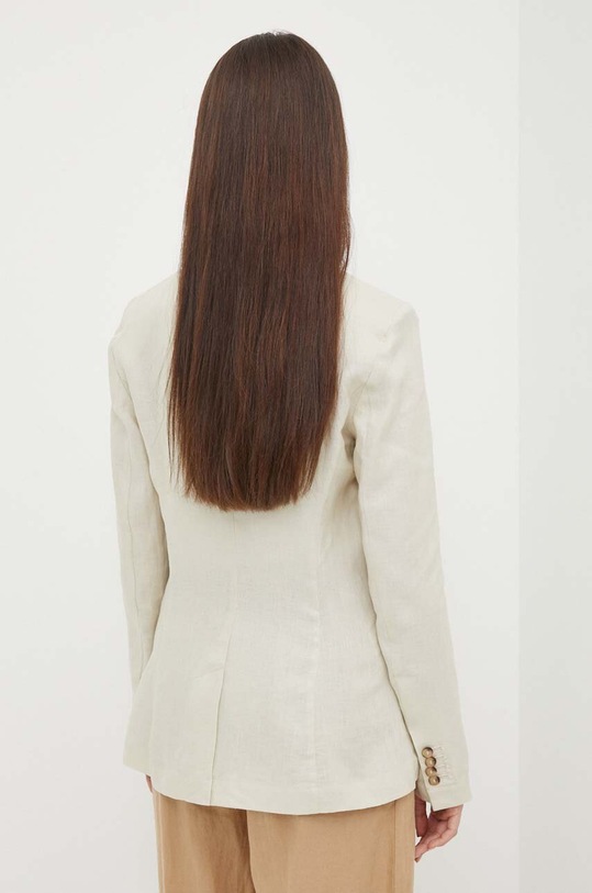 Одежда Льняной жакет United Colors of Benetton 2AGHDW01Z бежевый