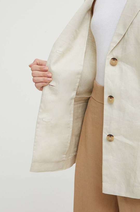 Льняной жакет United Colors of Benetton 2AGHDW01Z