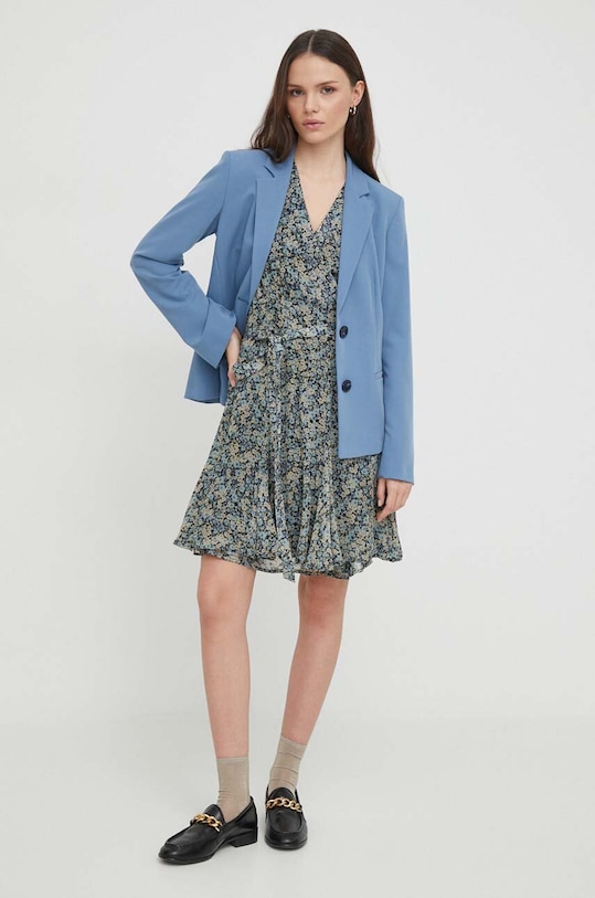 Сако Sisley 2KVXLW01Q син SS25