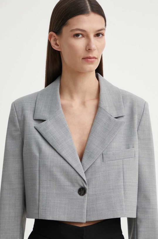 Blazer s příměsí vlny Alohas šedá R100502