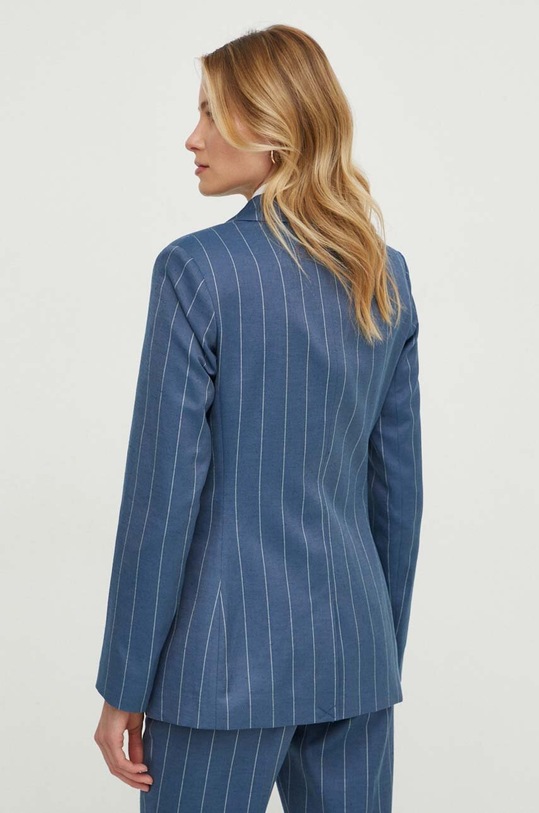 Abbigliamento Sisley giacca in lino misto 27I2LW01Y blu