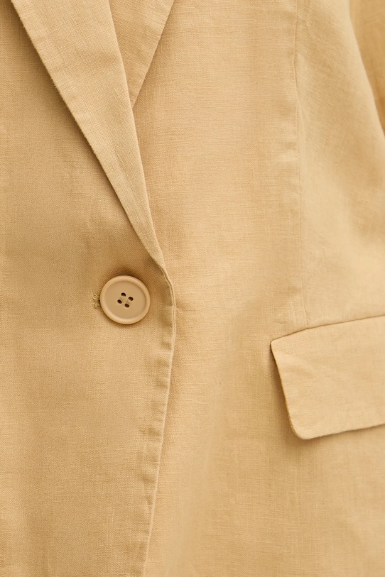 Sisley len blézer 2AGHLW019 zöld