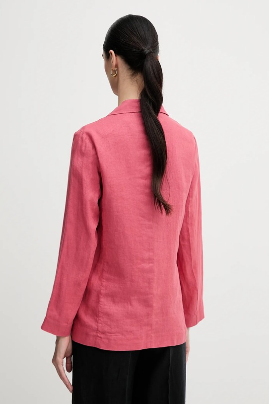 Ruházat Sisley len blézer 2AGHLW019 rózsaszín