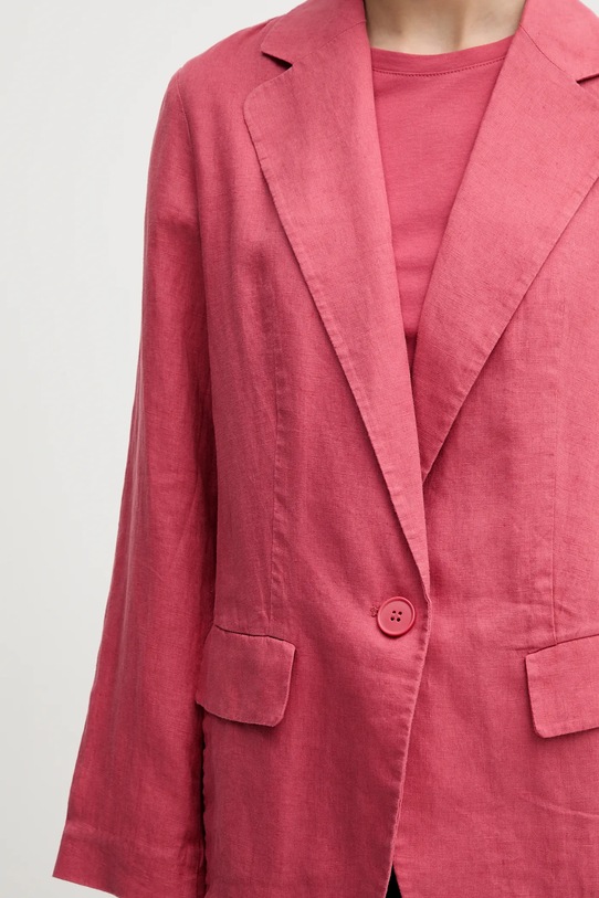 Sisley len blézer 2AGHLW019 rózsaszín