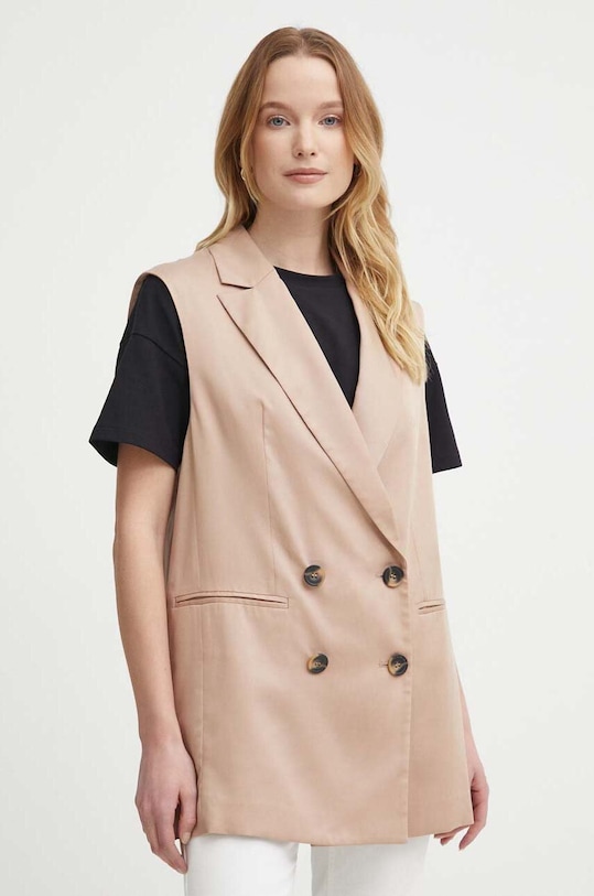 Sisley kamizelka tkanina beżowy 283GLJ00I