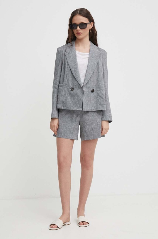 Ρούχα Λινό πανωφόρι Sisley 25Q6LW021 γκρί