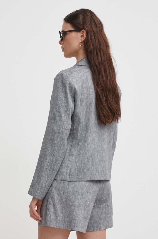 Λινό πανωφόρι Sisley γκρί 25Q6LW021