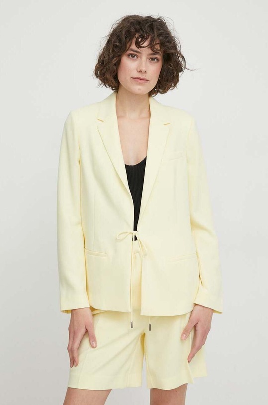 Calvin Klein marynarka tkanina żółty K20K206650