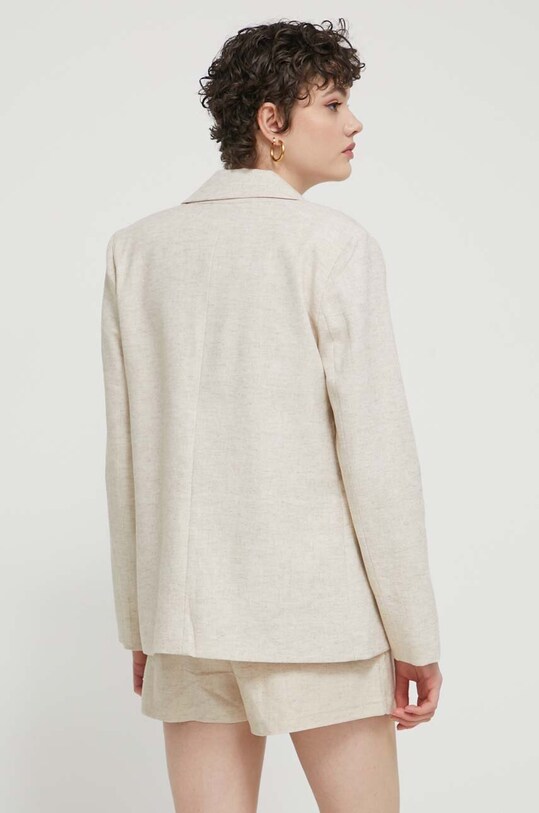 Ρούχα Λινό πανωφόρι Abercrombie & Fitch KI144.4038.185 μπεζ