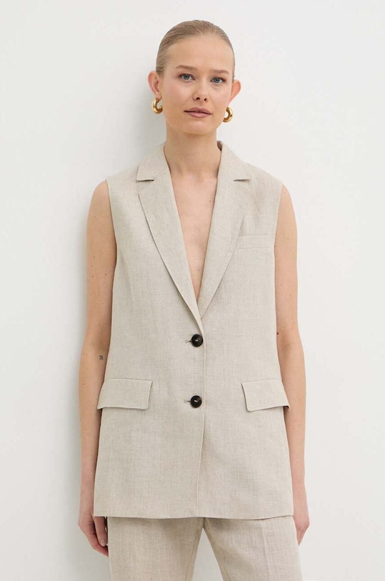 Marella vászonmellény szövet bézs 2413281022200