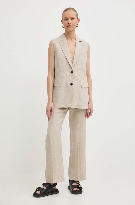 Marella vászonmellény 2413281022200 bézs SS24