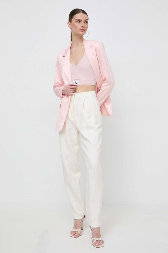Σακάκι Guess W4GN44.WDEE2 ροζ SS24
