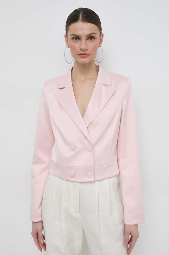 Guess marynarka AURORA tkanina różowy W4GN38.WFJ02