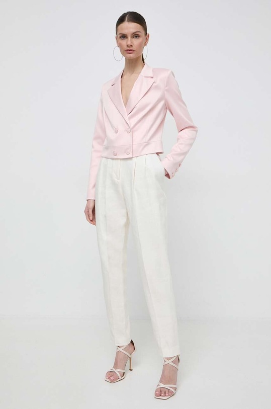 Guess marynarka AURORA W4GN38.WFJ02 różowy SS24