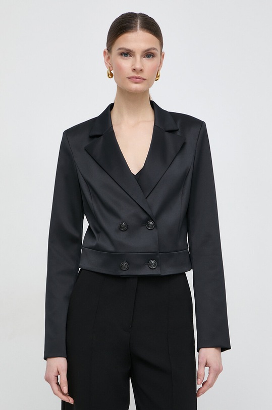 Guess marynarka AURORA tkanina czarny W4GN38.WFJ02