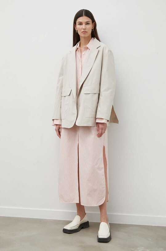 MMC STUDIO sacou TAFTANEO.JACKET bej SS24