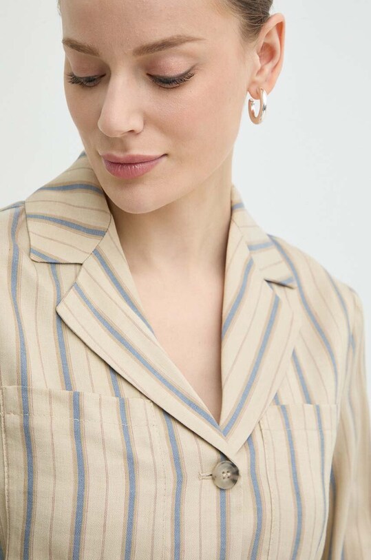 Піджак з домішкою льону MAX&Co. 2416041044200 бежевий