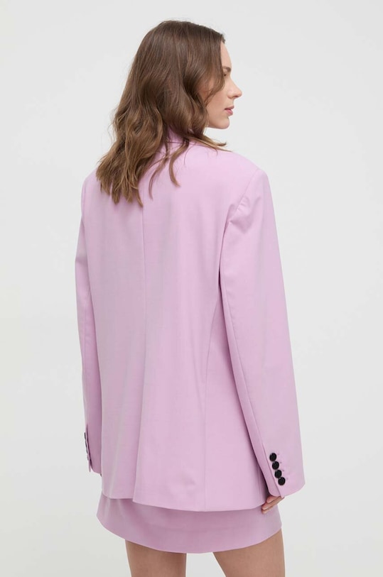 Ruházat Karl Lagerfeld blézer gyapjú keverékből 241W1406 rózsaszín