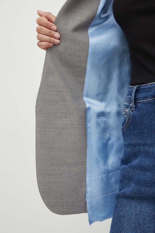 Victoria Beckham marynarka wełniana 1224WJK005379A szary