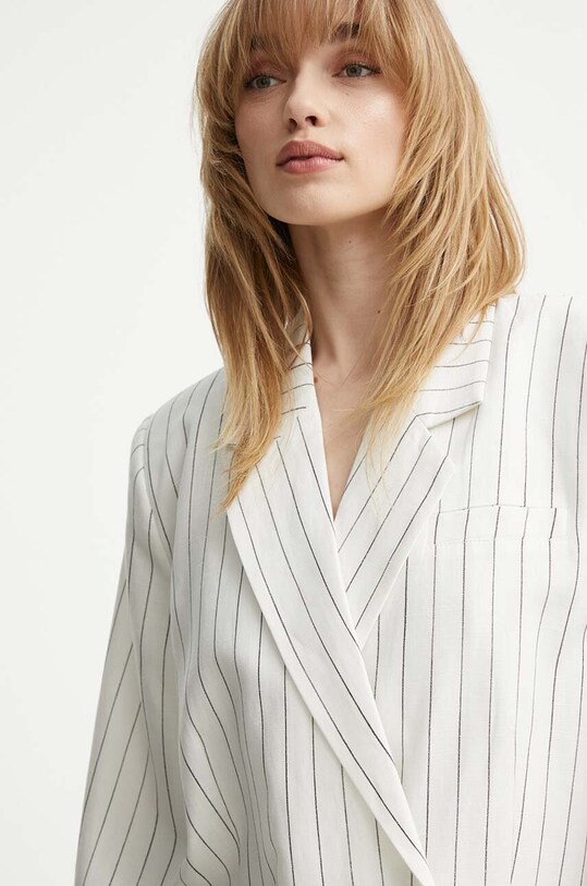 Gestuz blazer din amestec de in bej 10909154