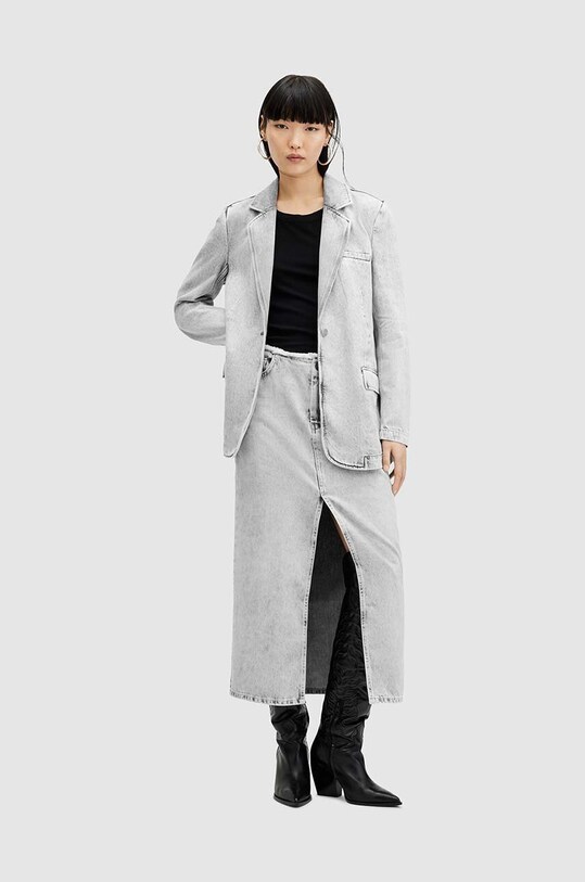 AllSaints sacou EVER DENIM gri WO547Z