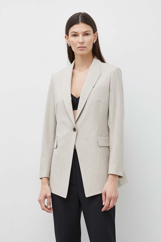 Theory marynarka wełniana H0101113 beżowy AW24