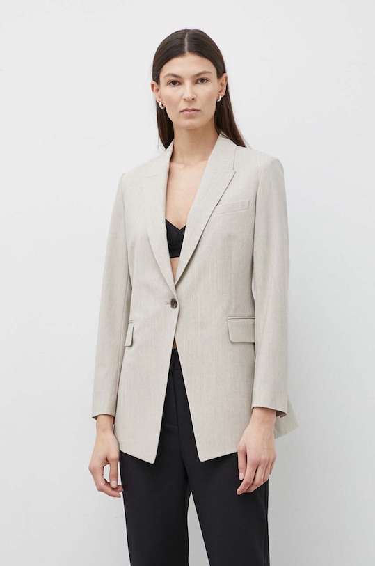 Theory geaca de lana H0101113 bej AW24