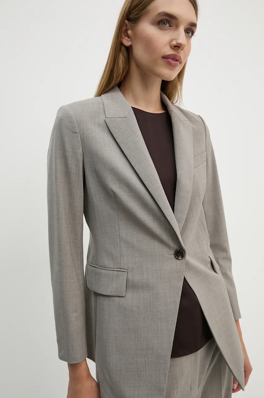 Theory marynarka wełniana szary H0101113
