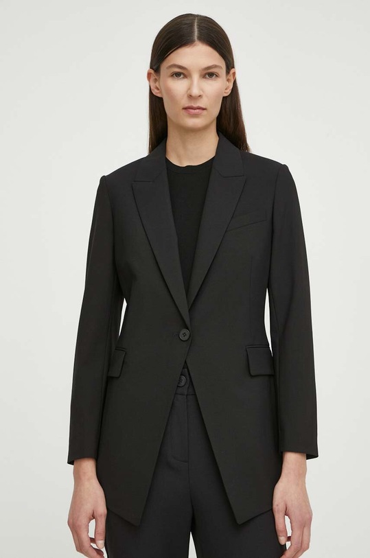 Theory geaca de lana H0101113 negru AW24