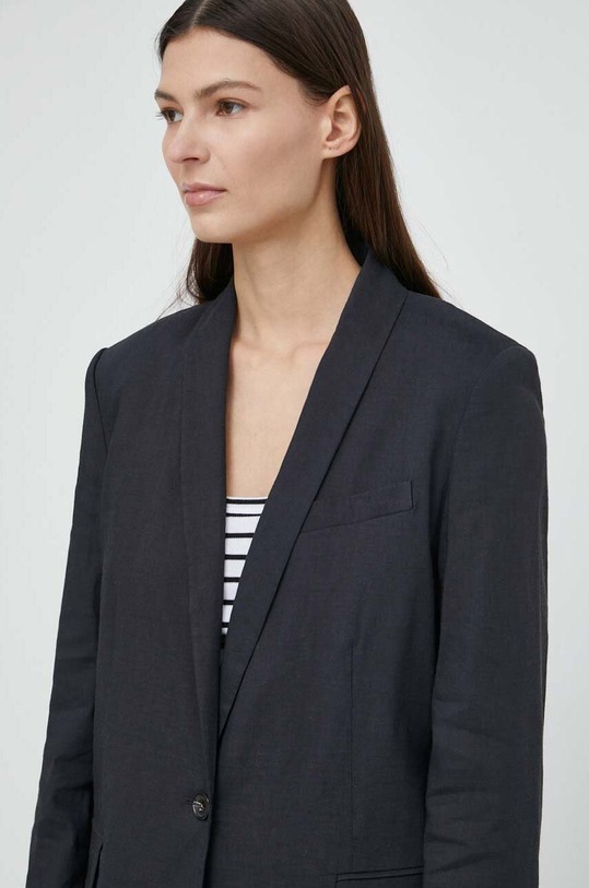 Льняний жакет Theory темно-синій O0203104