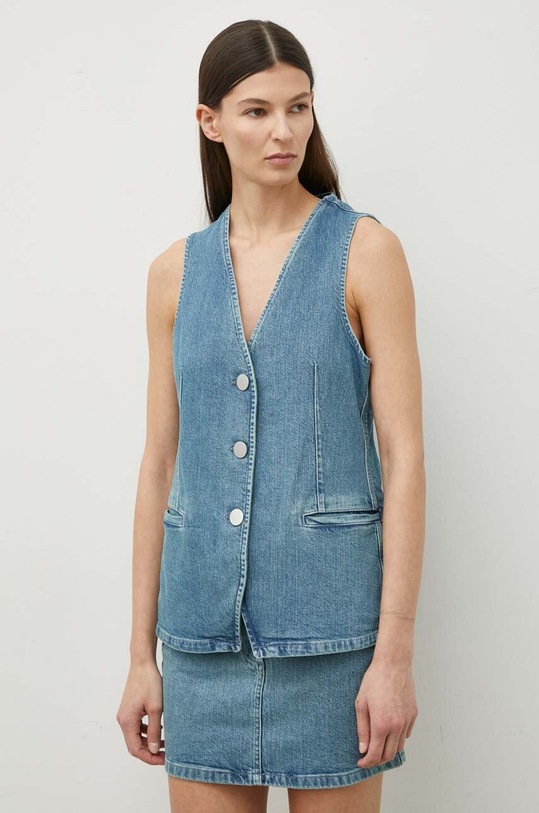 Remain kamizelka jeansowa 501847232 niebieski SS24