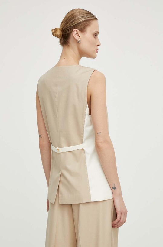 Îmbrăcăminte Remain vesta din amestec de lana 5013222764 bej