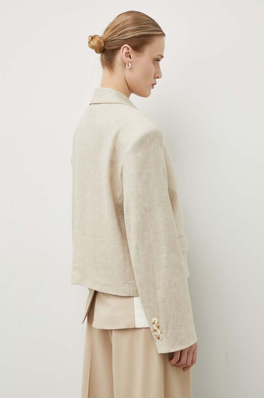 Ρούχα Λινό πανωφόρι Remain 5012142528 μπεζ